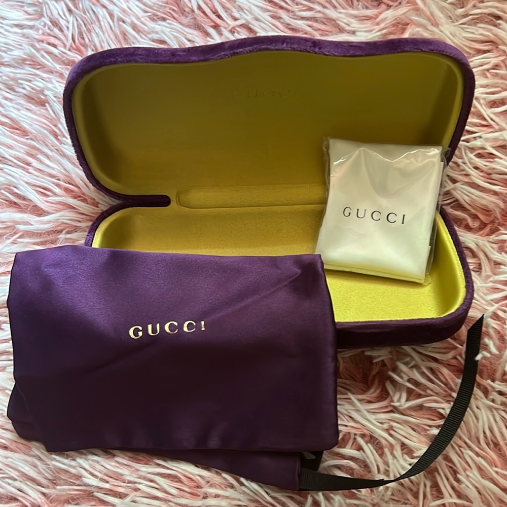 $60 or FREE Velvet Gucci Indigo Purple Sunglasses Eyewear Case